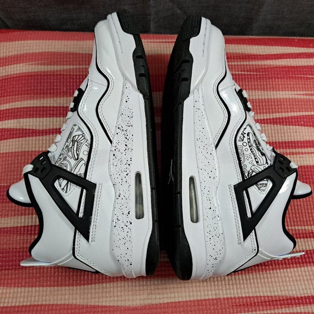 %Size 6.5Y - Nike Air Jordan 4 Retro (GS) 'DIY' Youth Shoes AJ24 - Picture 10 of 14